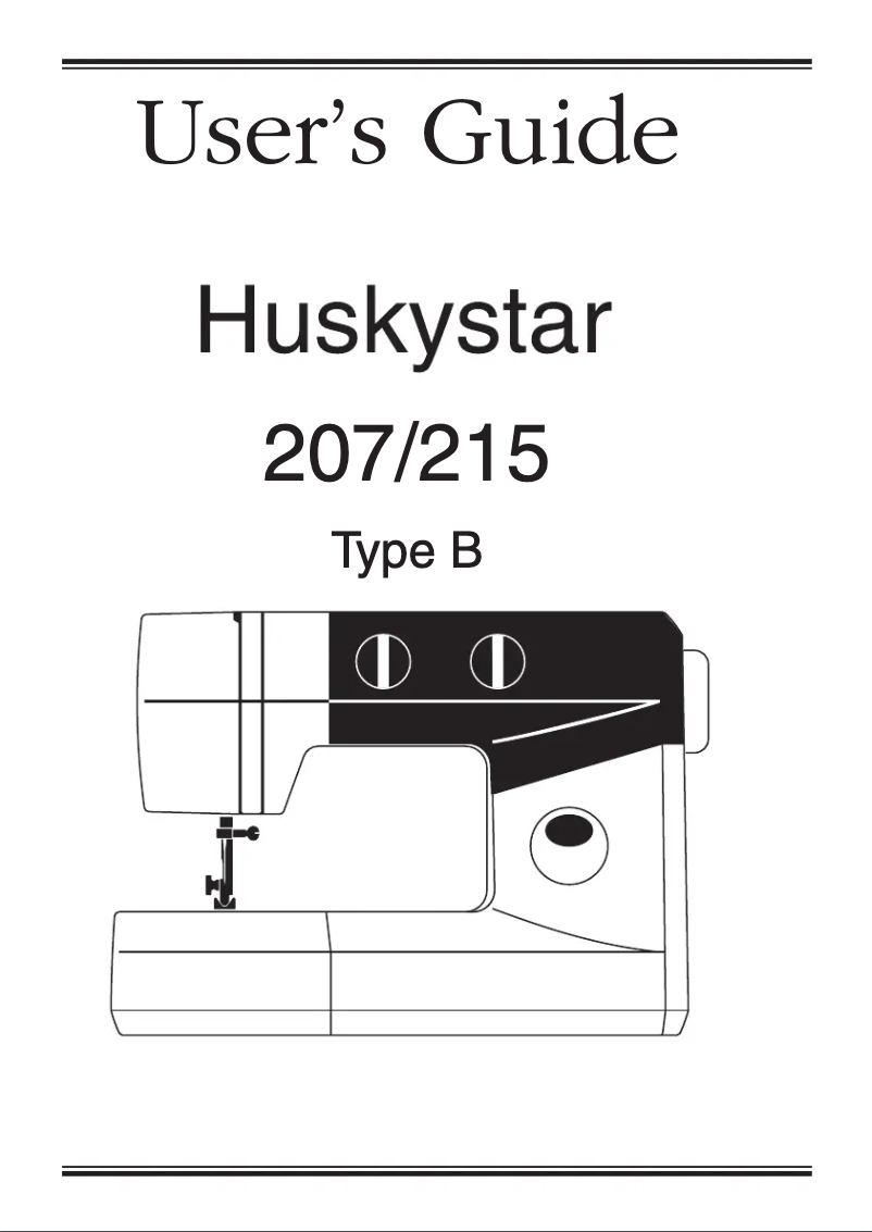 First page image of the manual for Huskystar 215 Type B