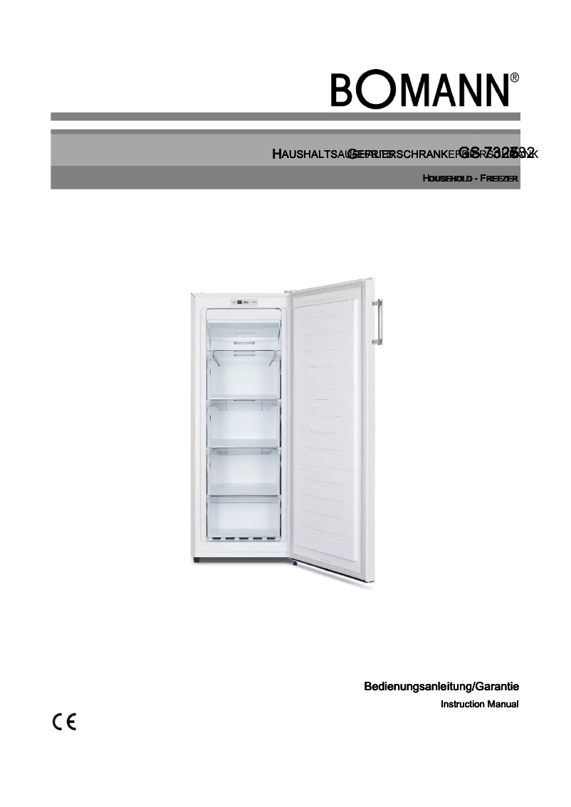 Page 1 of the manual User Manual Bomann GS 7325