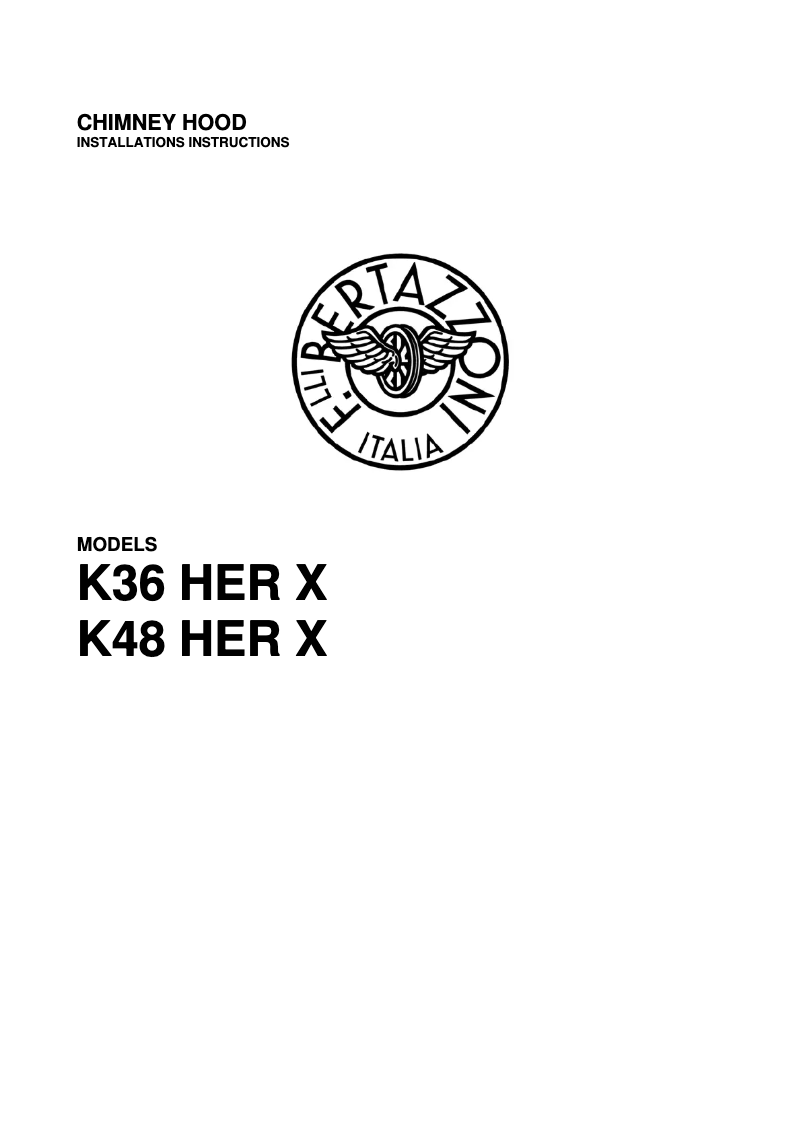 First page image of the manual for KC48 HER VI