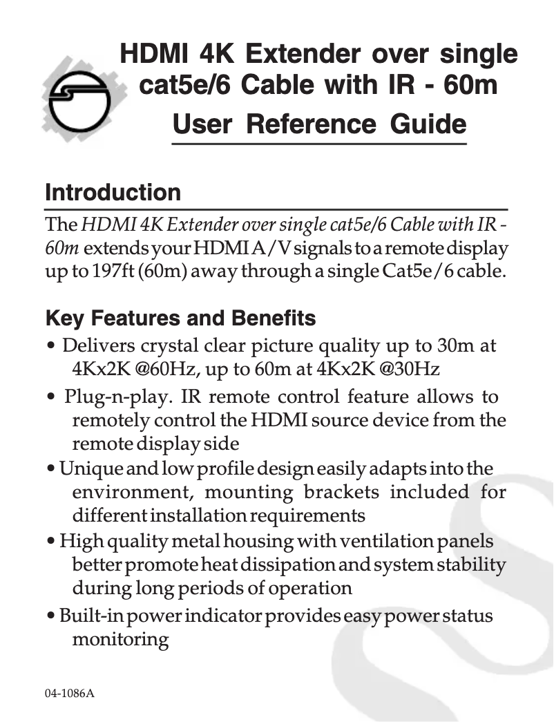 Page 1 of the manual User Manual Siig CE-H22N15-S1