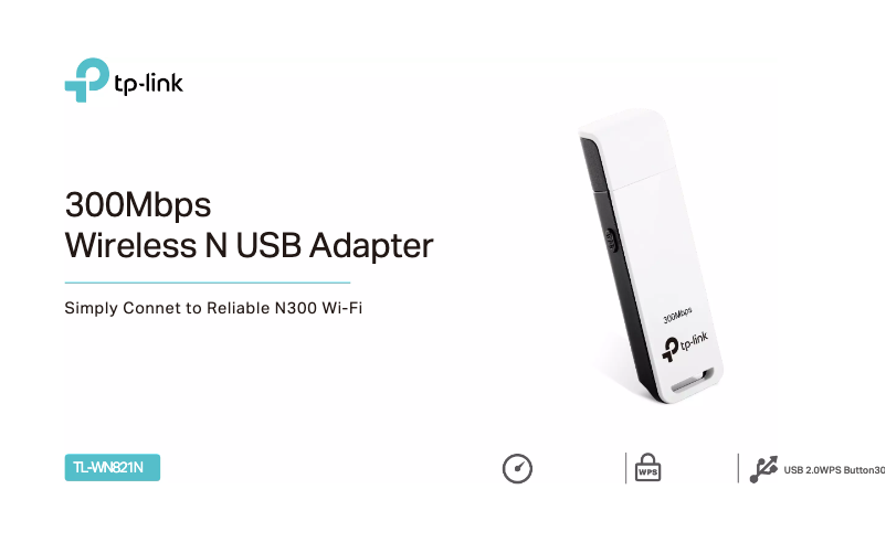 Page 1 of the manual Technical Sheet TP-Link TL-WN821N