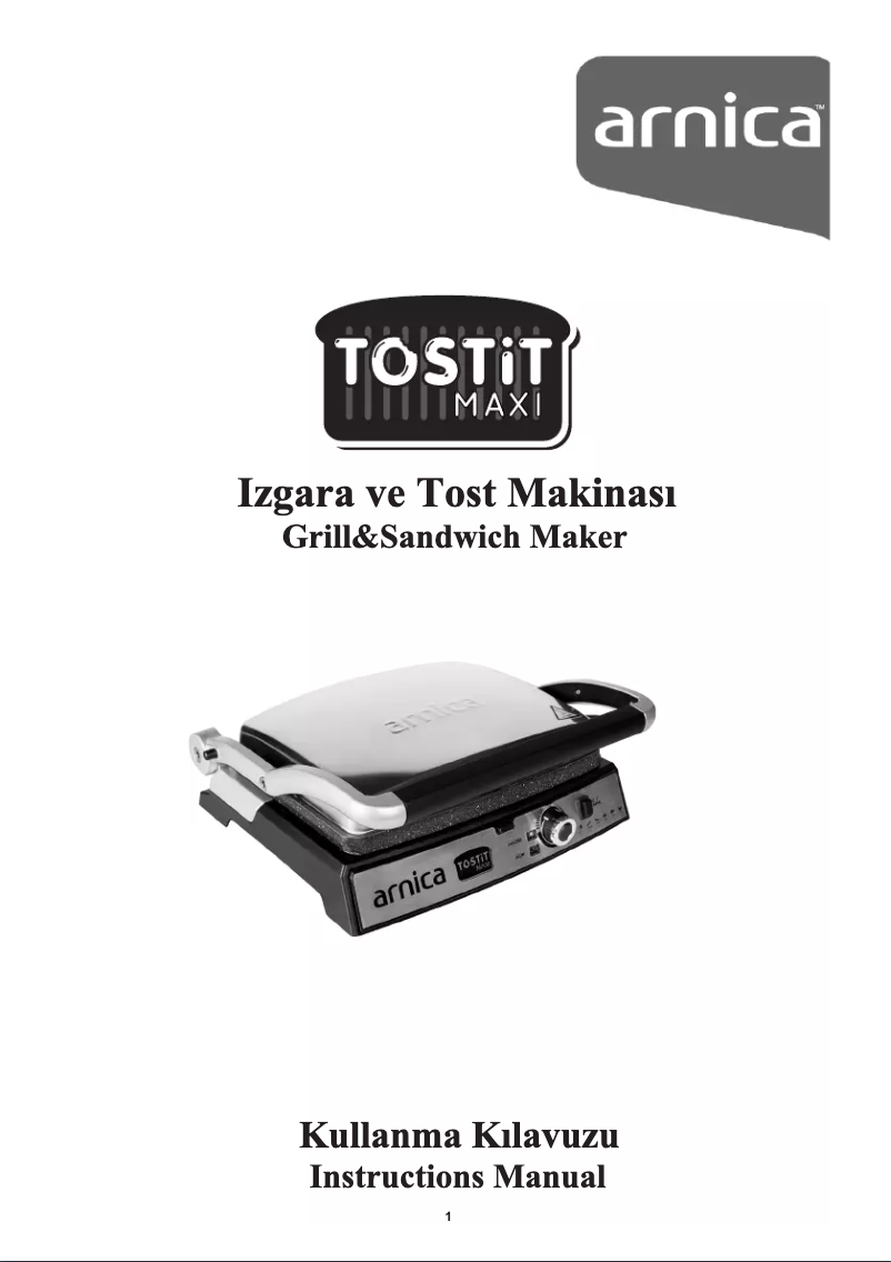 First page image of the manual for Tostit Maxi