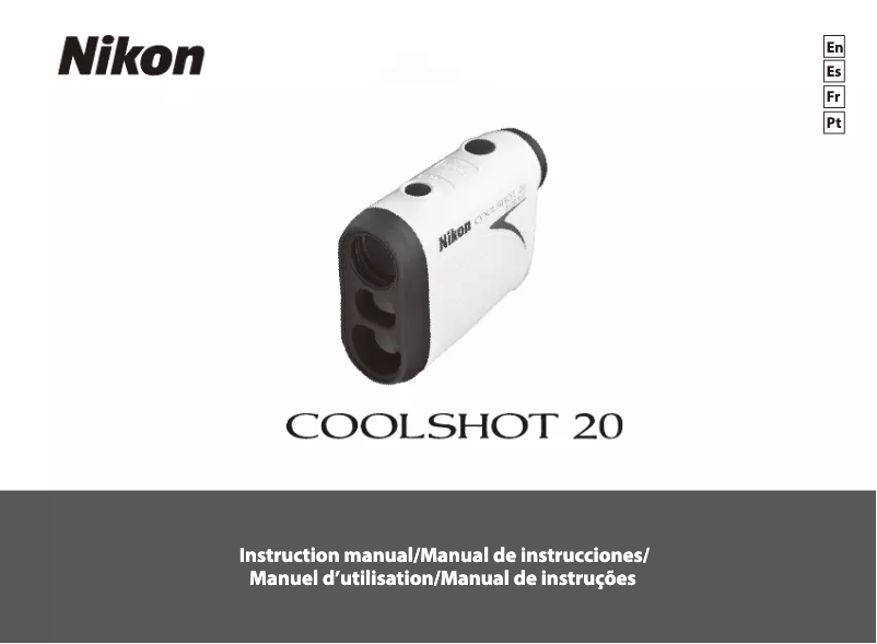 First page image of the manual for Coolshot 20