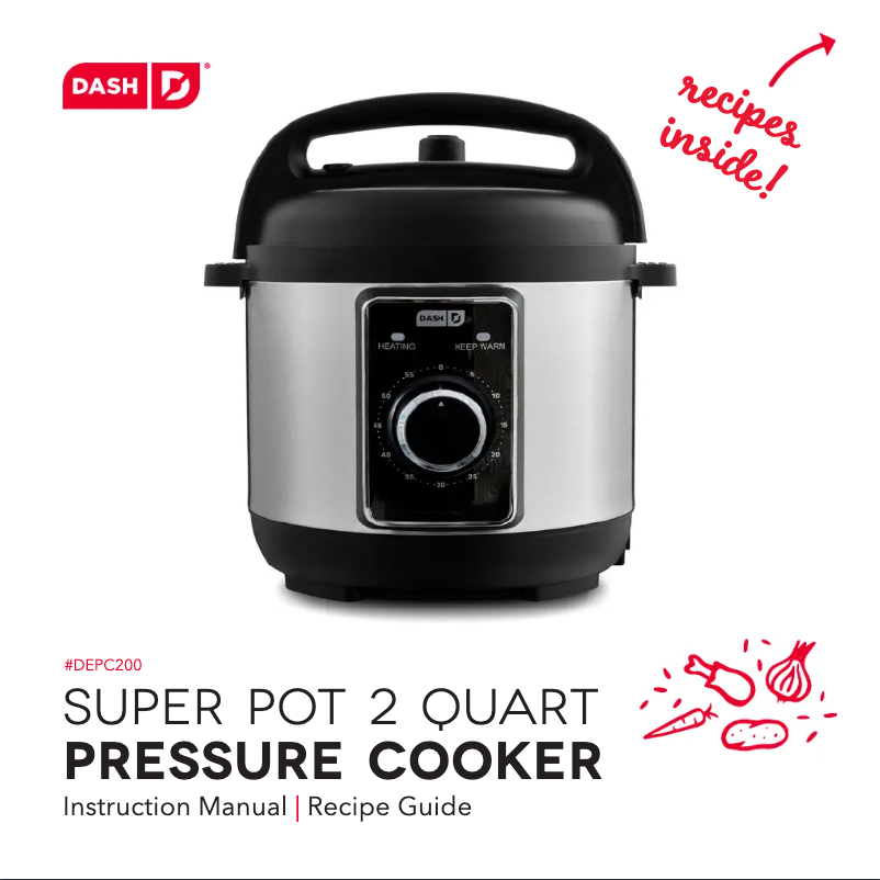 Page 1 of the manual User Manual Dash Super Pot 2Qt DEPC200GBAQ02