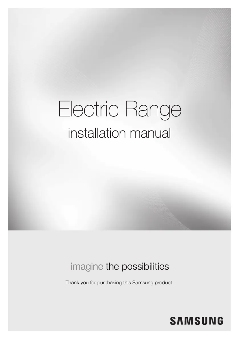Page 1 of the manual Quick Start Guide Samsung NE58K9430SS
