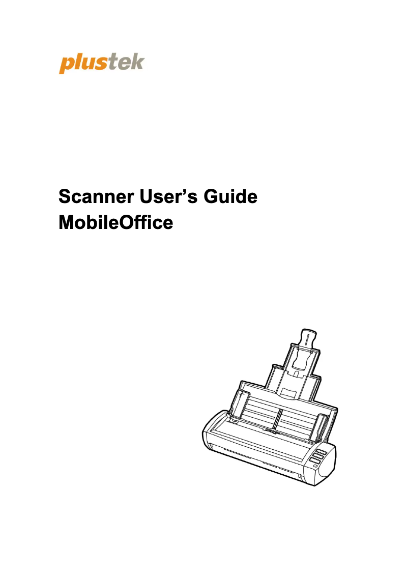 First page image of the manual for MobileOffice AD480