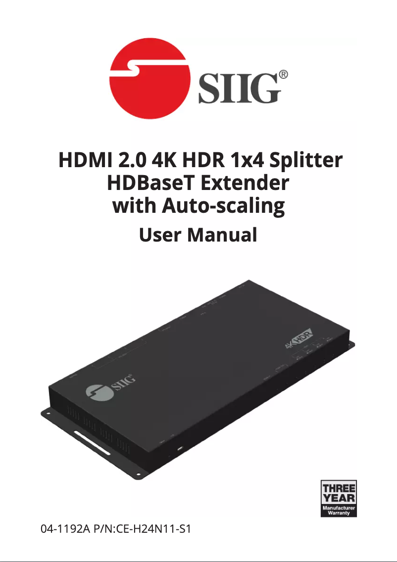 First page image of the manual for CE-H24N11-S1