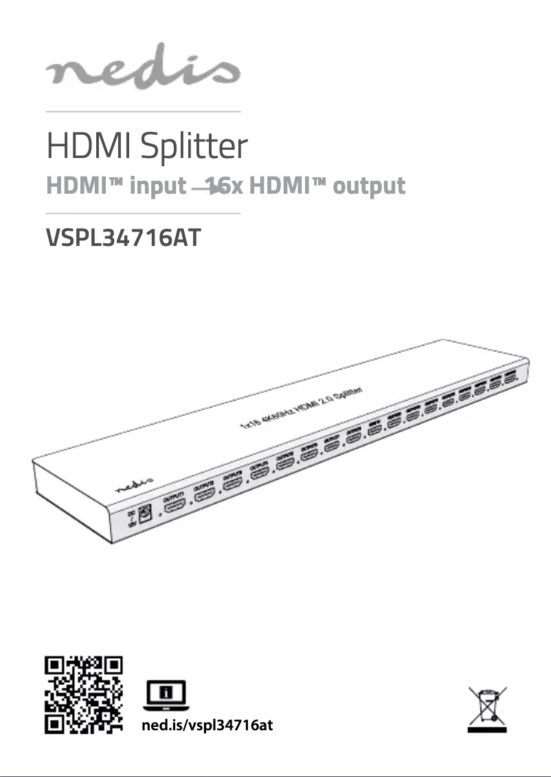 First page image of the manual for VSPL34716AT