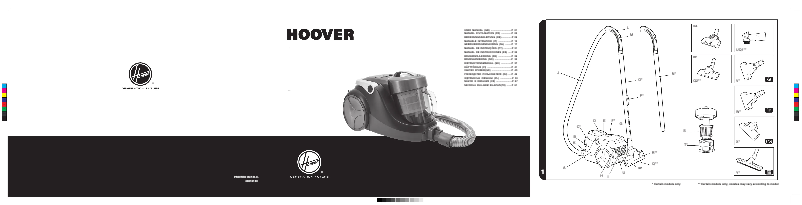Page 1 of the manual User Manual Hoover SP81_SP02011