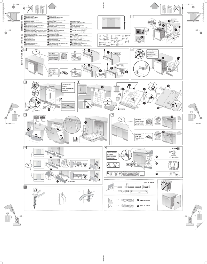 Page 1 of the manual Installation Guide Siemens SN65L000EU