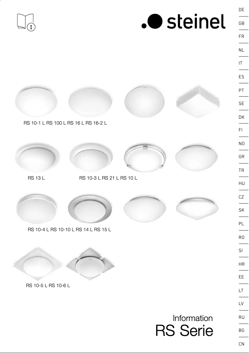 Image de la première page du manuel de l'appareil RS 10 L