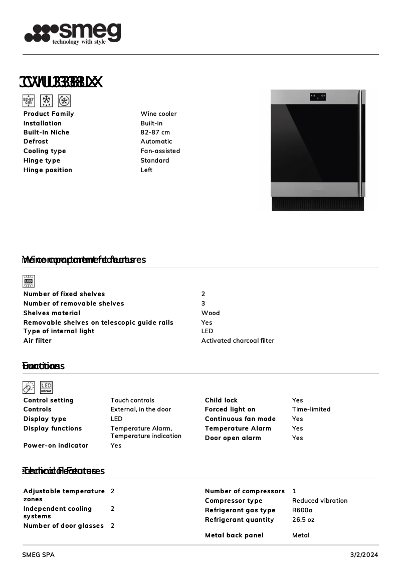 First page image of the manual for CVIU338LX
