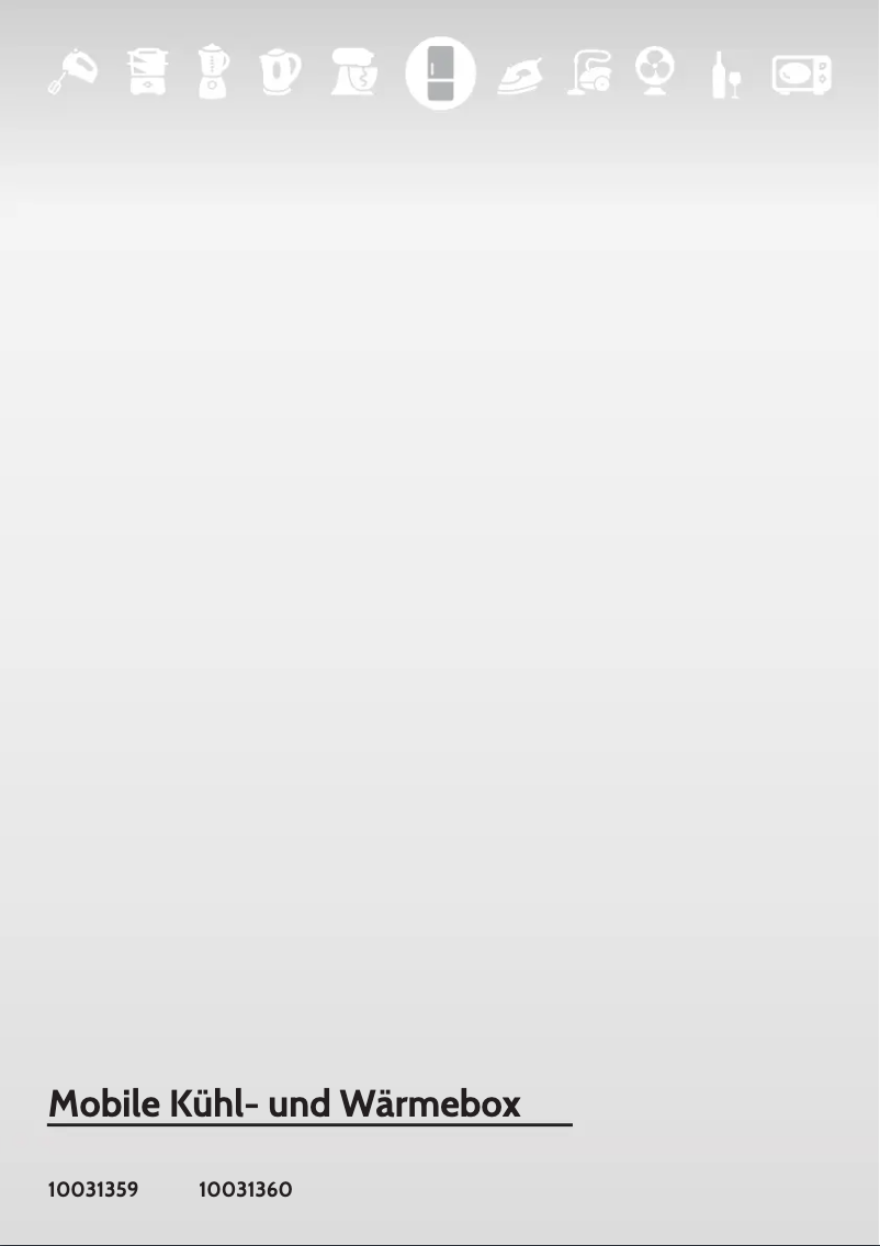 First page image of the manual for 10031360