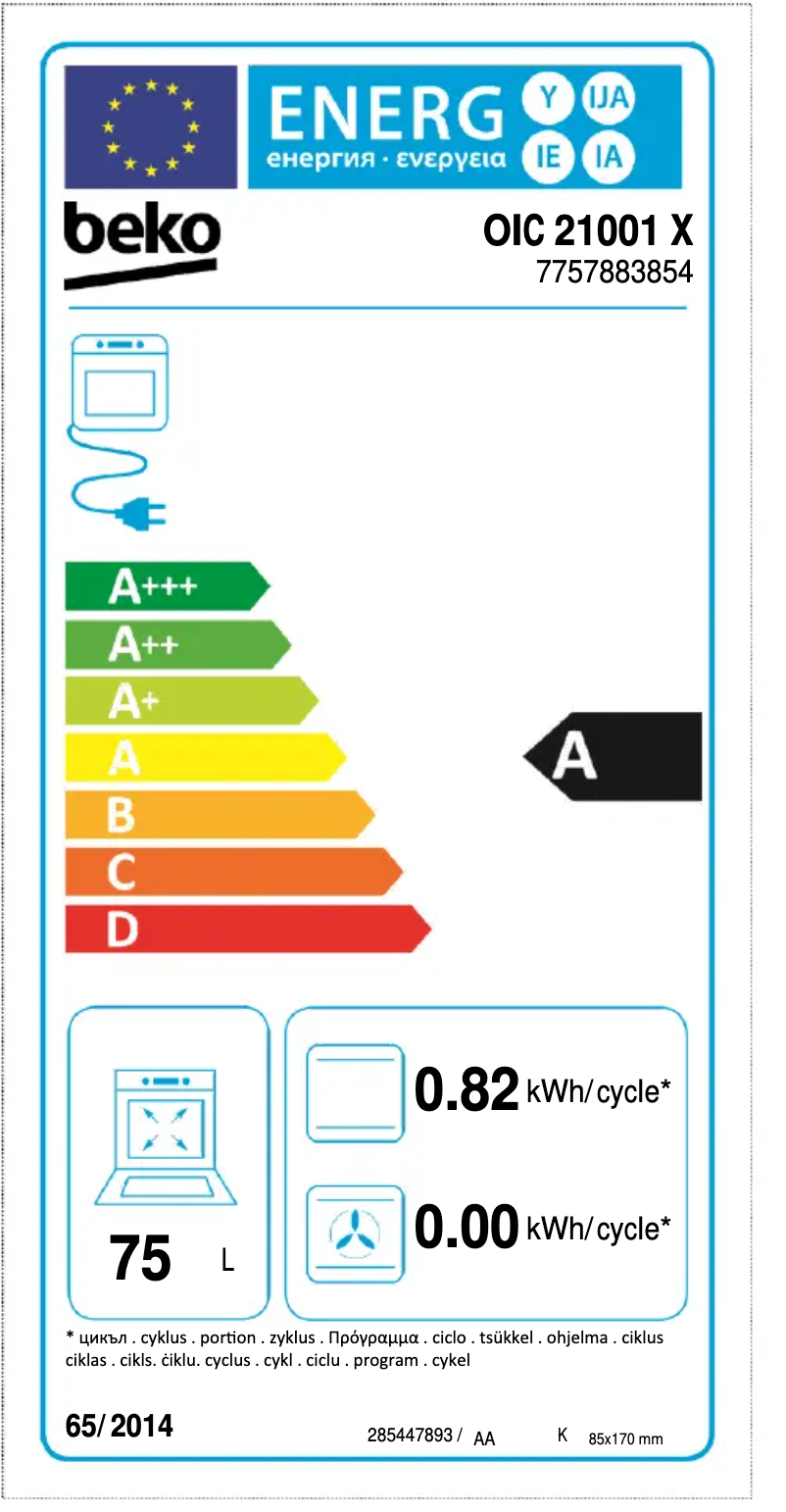 First page image of the manual for OIC 21001 X