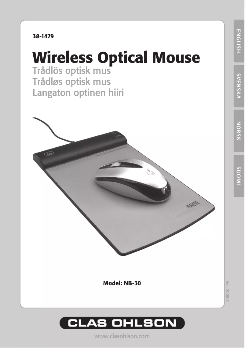 Page 1 of the manual User Manual A4Tech NB-30