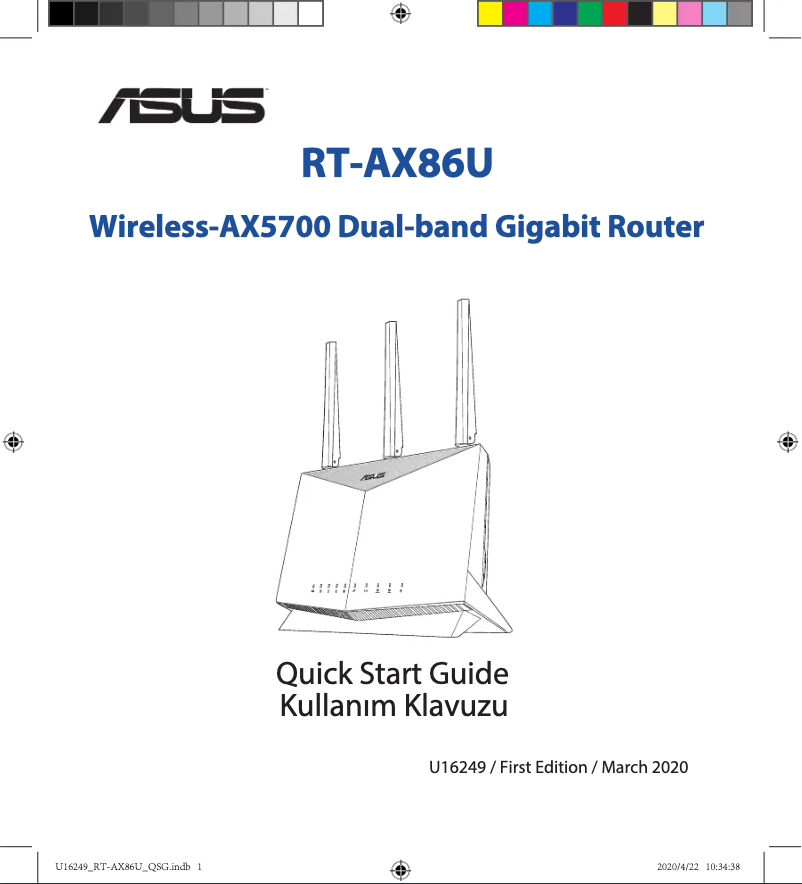 Page 1 of the manual User Manual Asus RT-AX86S