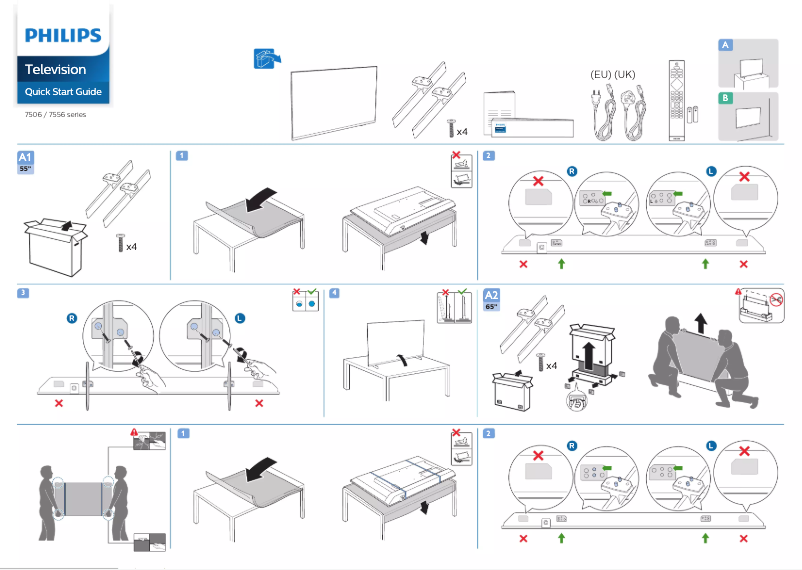 First page image of the manual for 65PUS7556