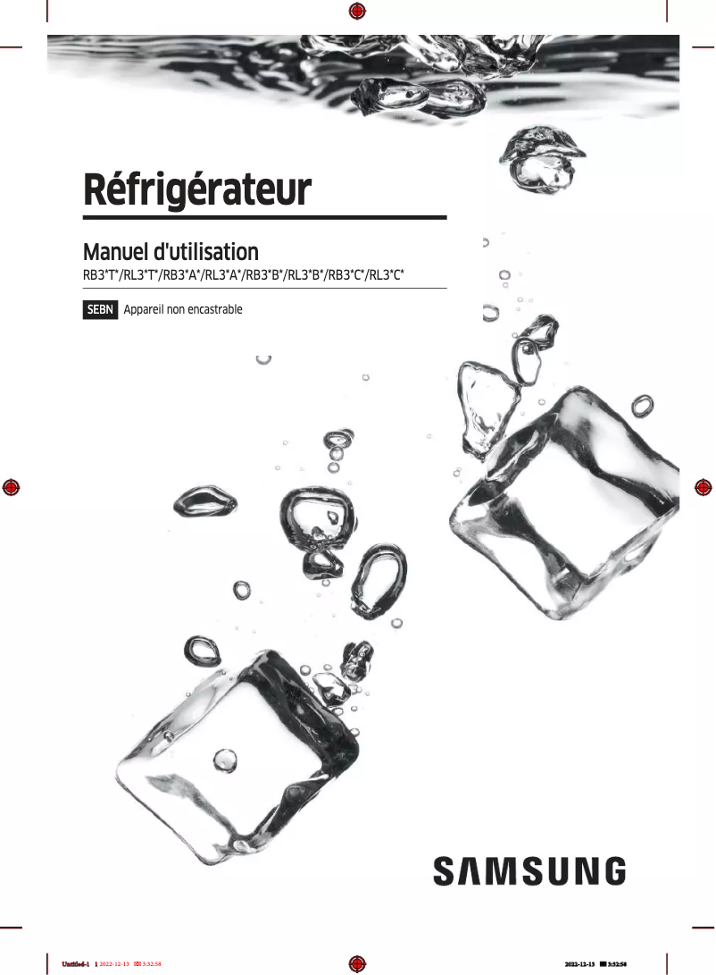 Page 1 of the manual User Manual Samsung RB34C605CS9