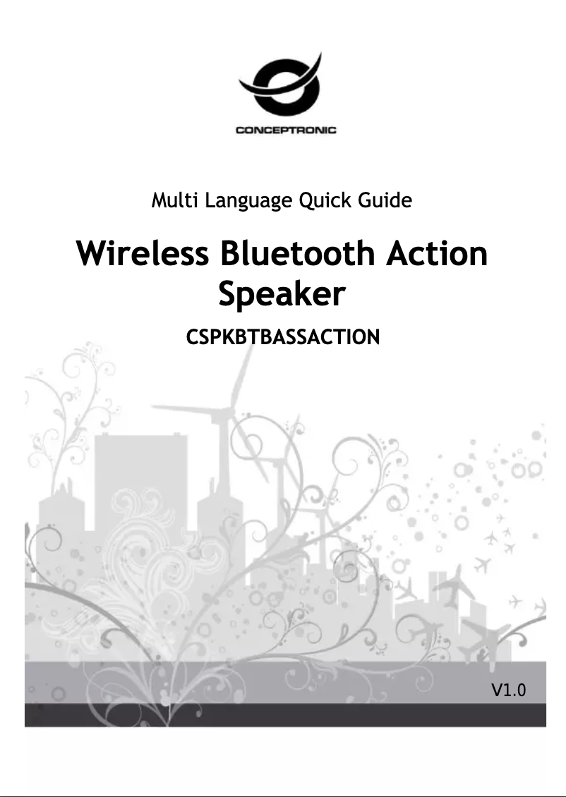 Page 1 of the manual User Manual Conceptronic CSPKBTBASSACTION