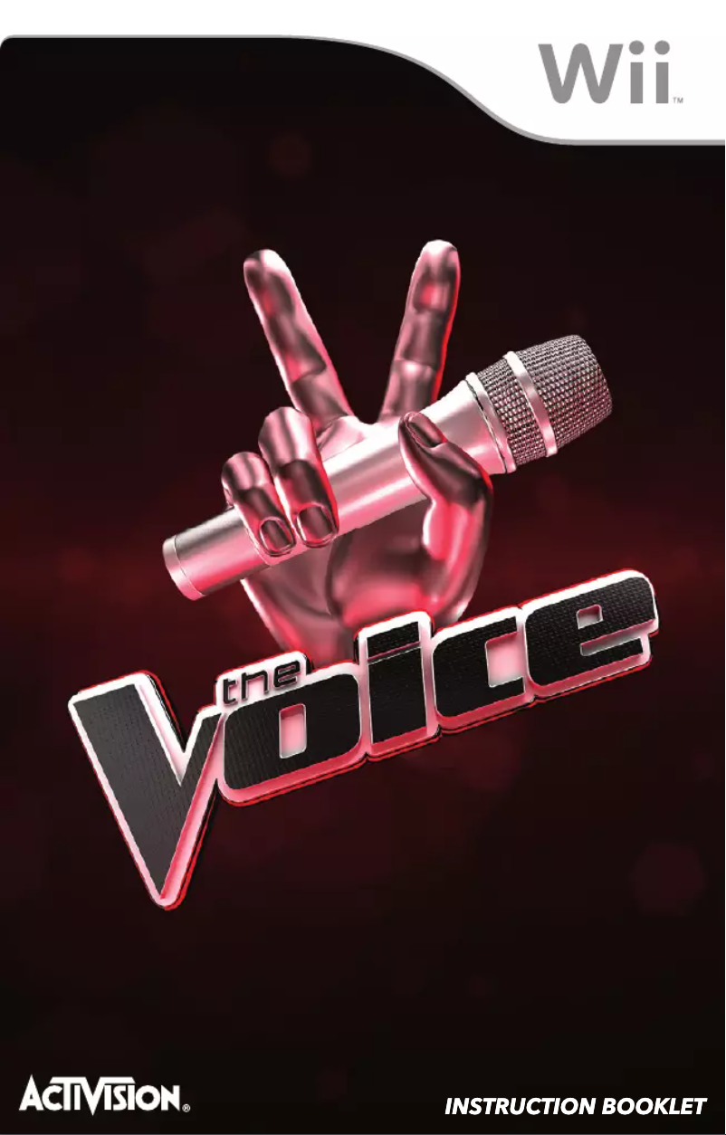 First page image of the manual for The Voice (Wii)