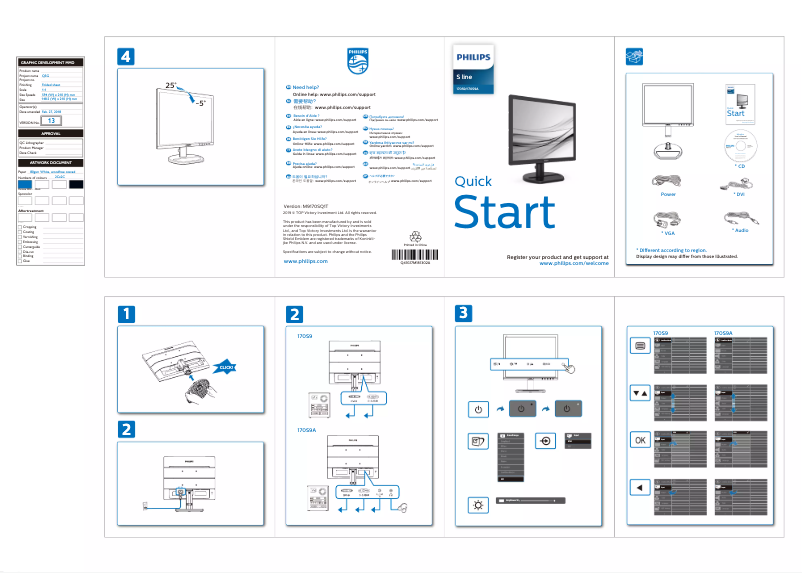 First page image of the manual for S line 170S9A