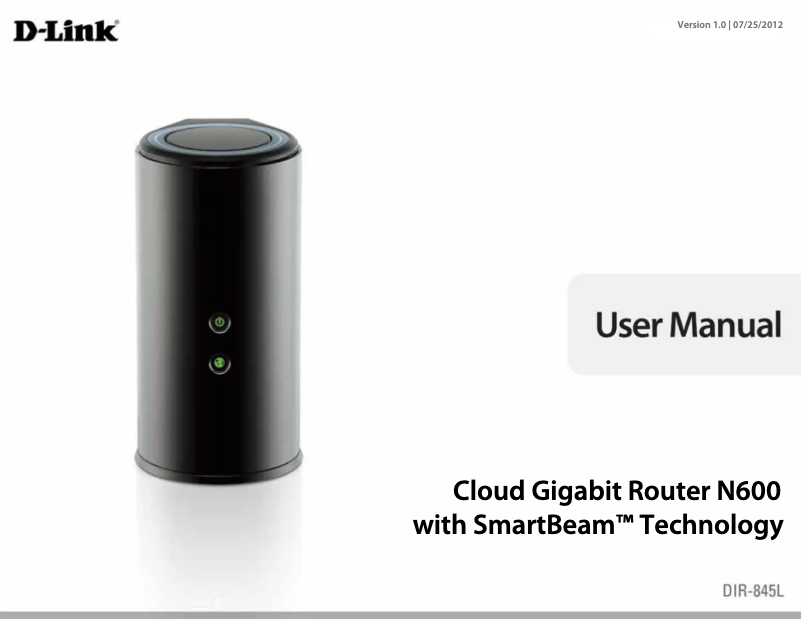 Page 1 of the manual User Manual D-Link DIR-845
