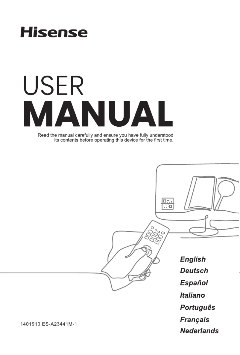 Page 1 of the manual User Manual Hisense 50E7NQTUK