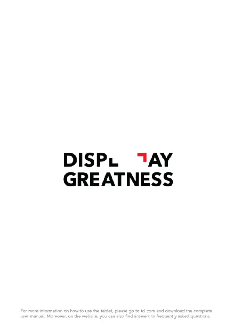 First page image of the manual for Tab 10