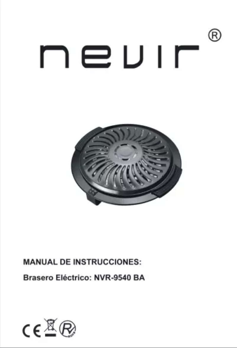Page 1 of the manual User Manual Nevir NVR-9540 BA