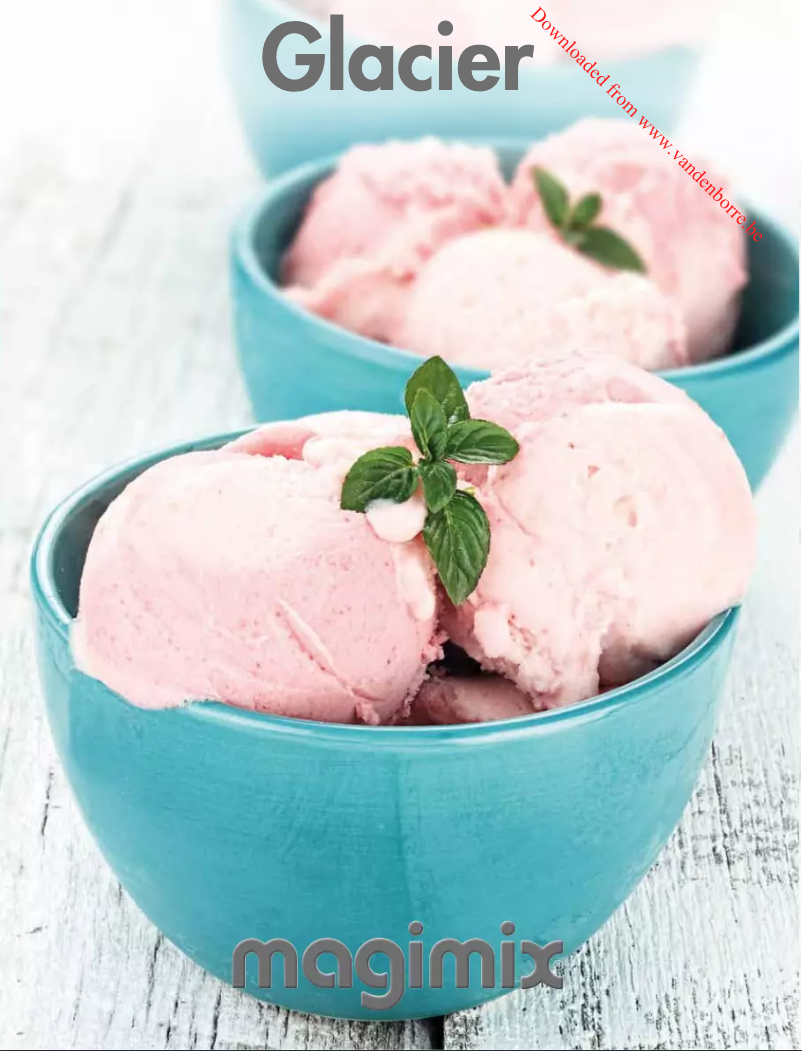 Page 1 of the manual User Manual Magimix Glacier 11660