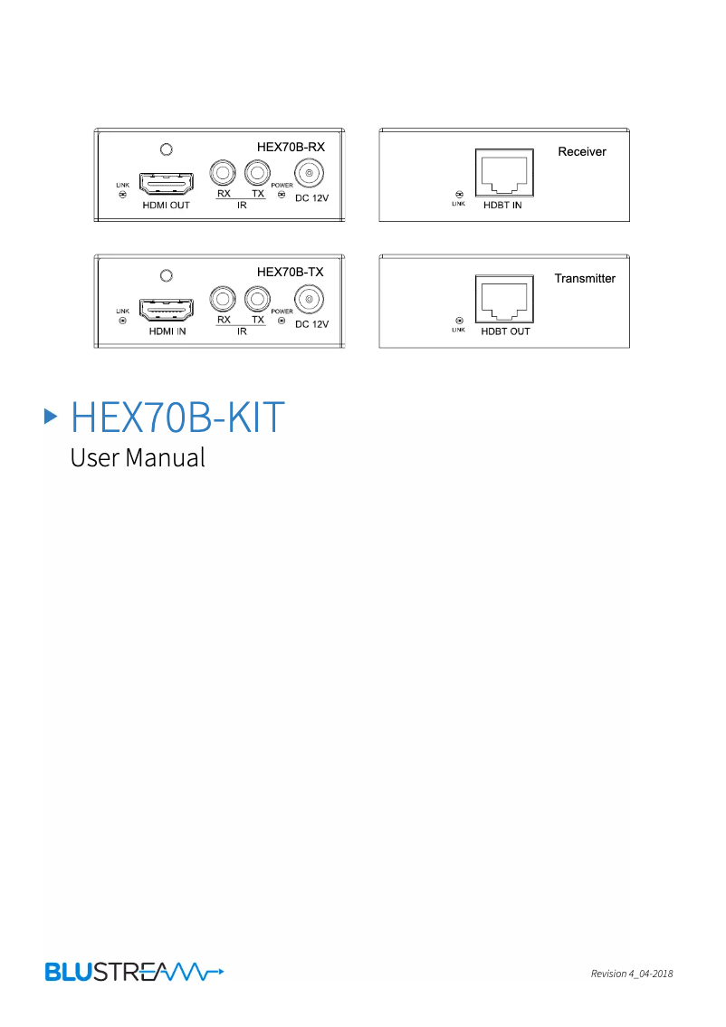 Image de la première page du manuel de l'appareil HEX70B-KIT