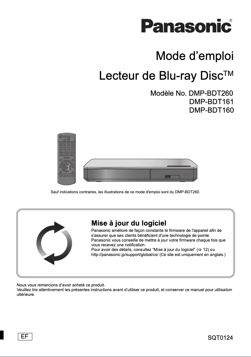 First page image of the manual for DMP-BDT260