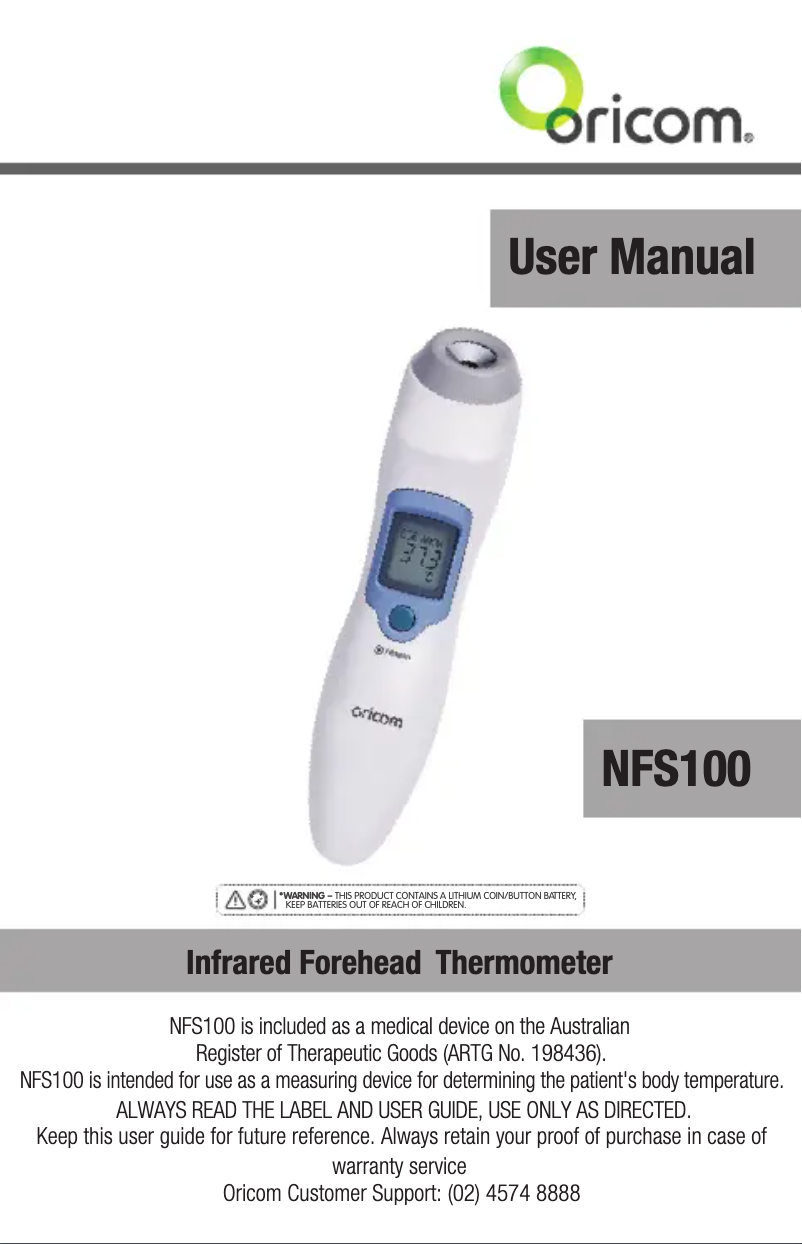 Page 1 de la notice Manuel utilisateur Oricom HNA300