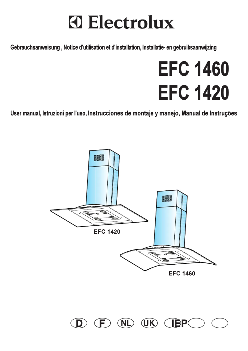 First page image of the manual for EFC1460