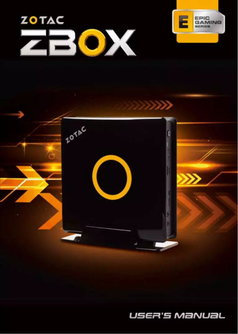 First page image of the manual for ZBOX EN760 Plus