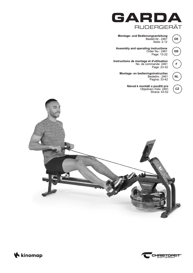 First page image of the manual for Garda