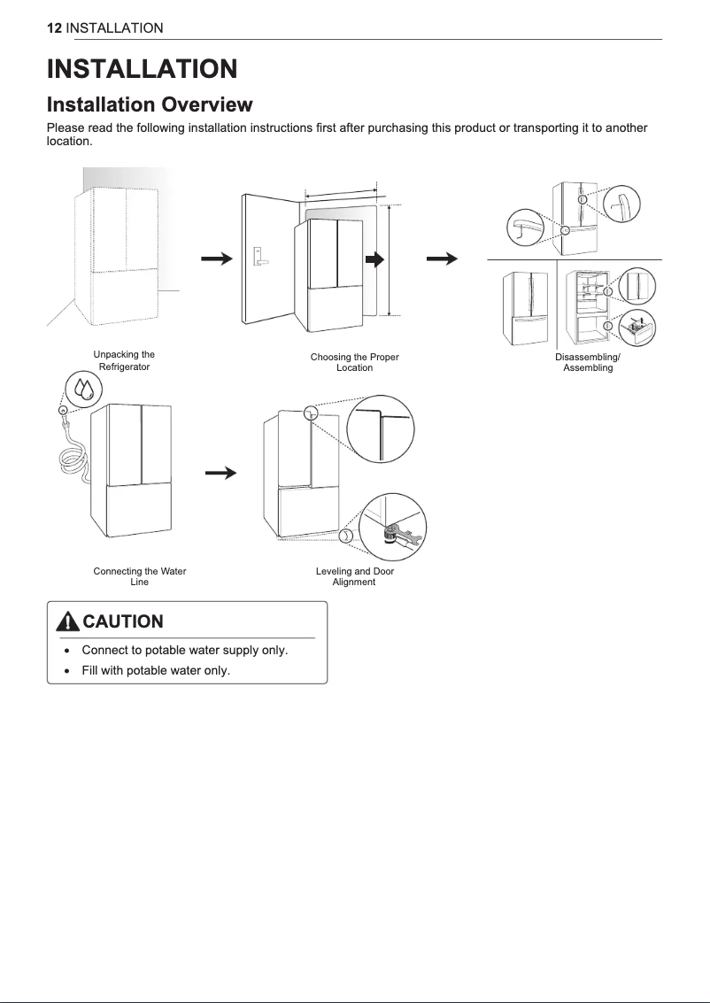 First page image of the manual for LFXS30726S