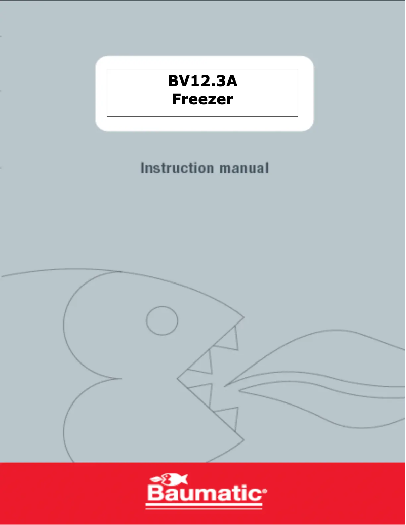 Page 1 of the manual User Manual Baumatic BV12.3A