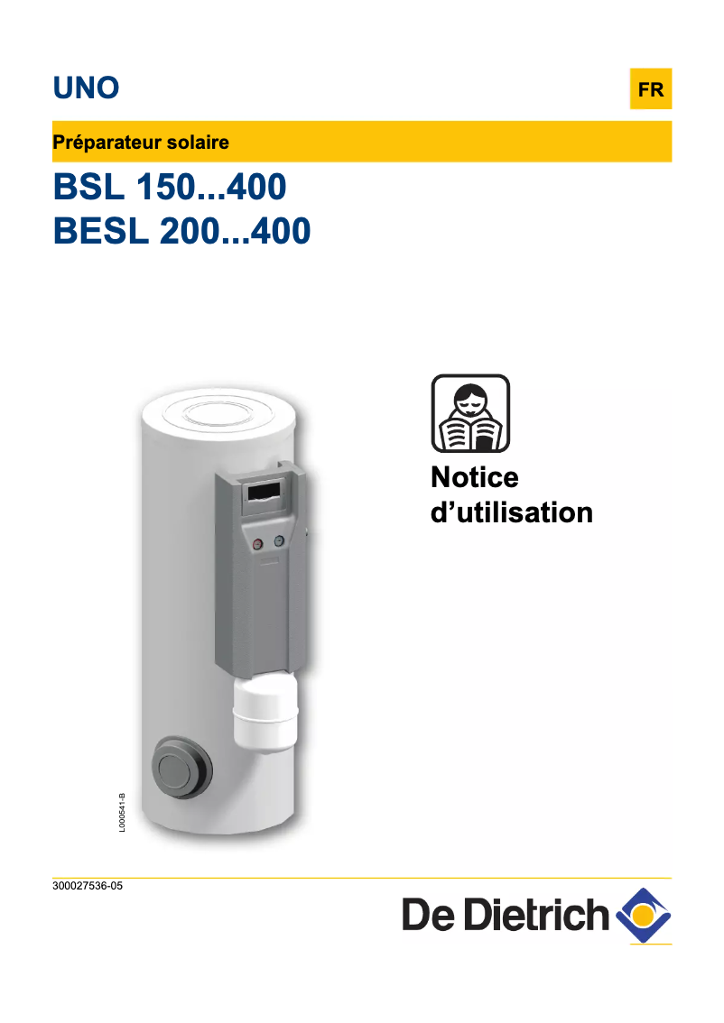 First page image of the manual for BESL 300