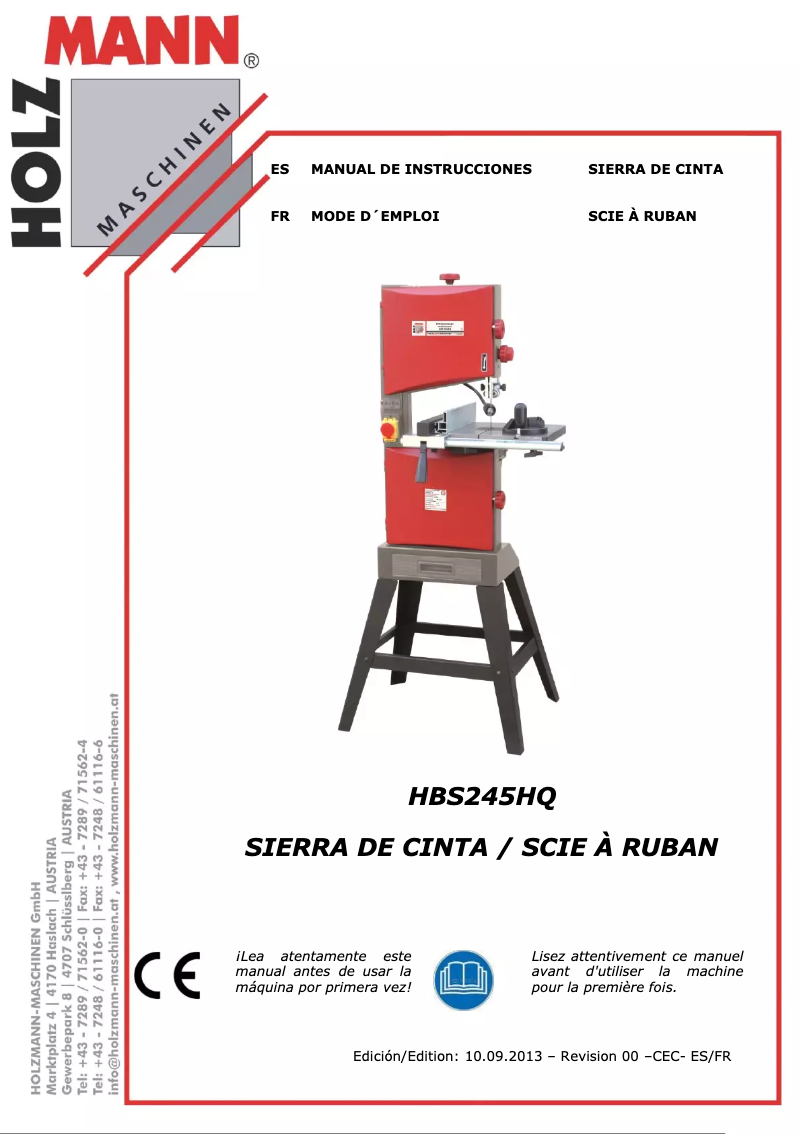 Page 1 of the manual User Manual Holzmann HBS245HQ