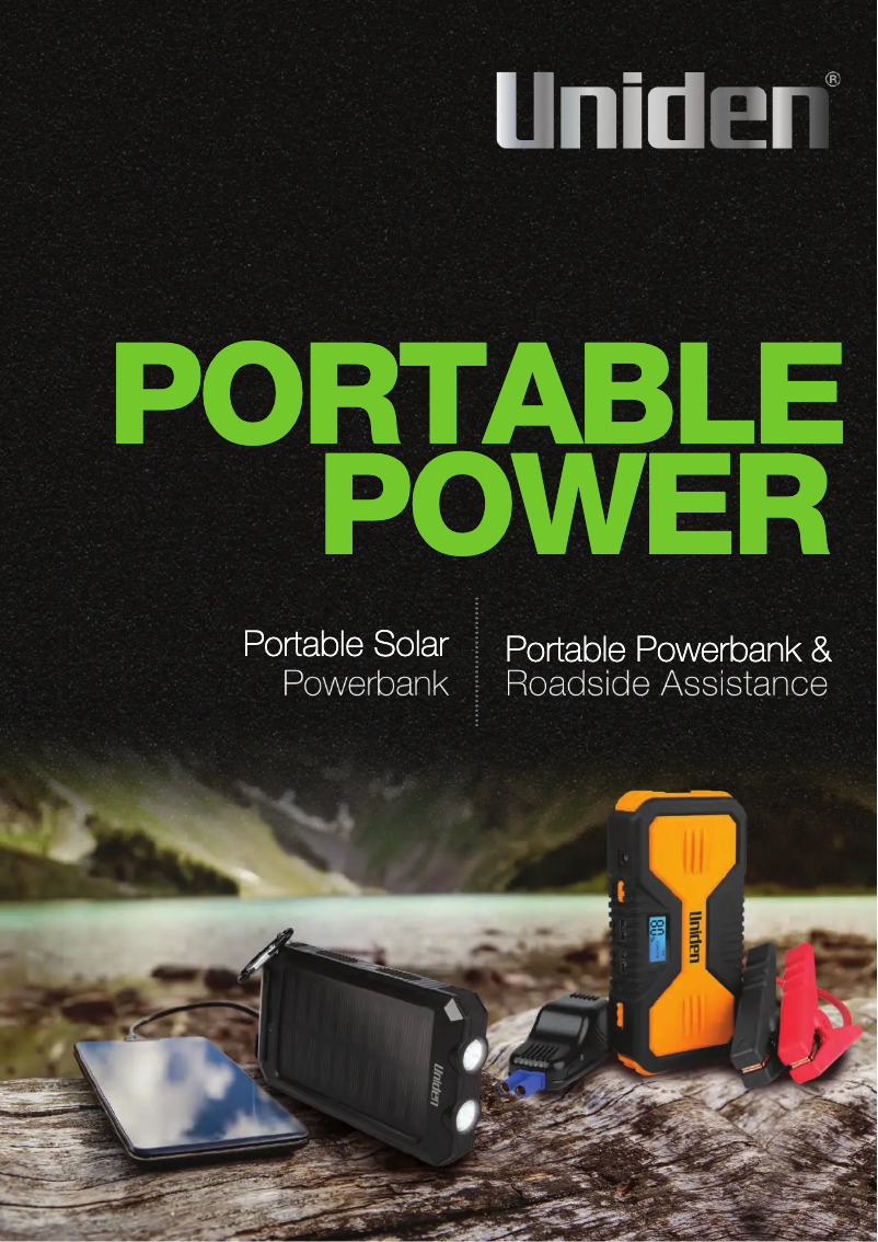 Page 1 of the manual Brochure Uniden UPP80S