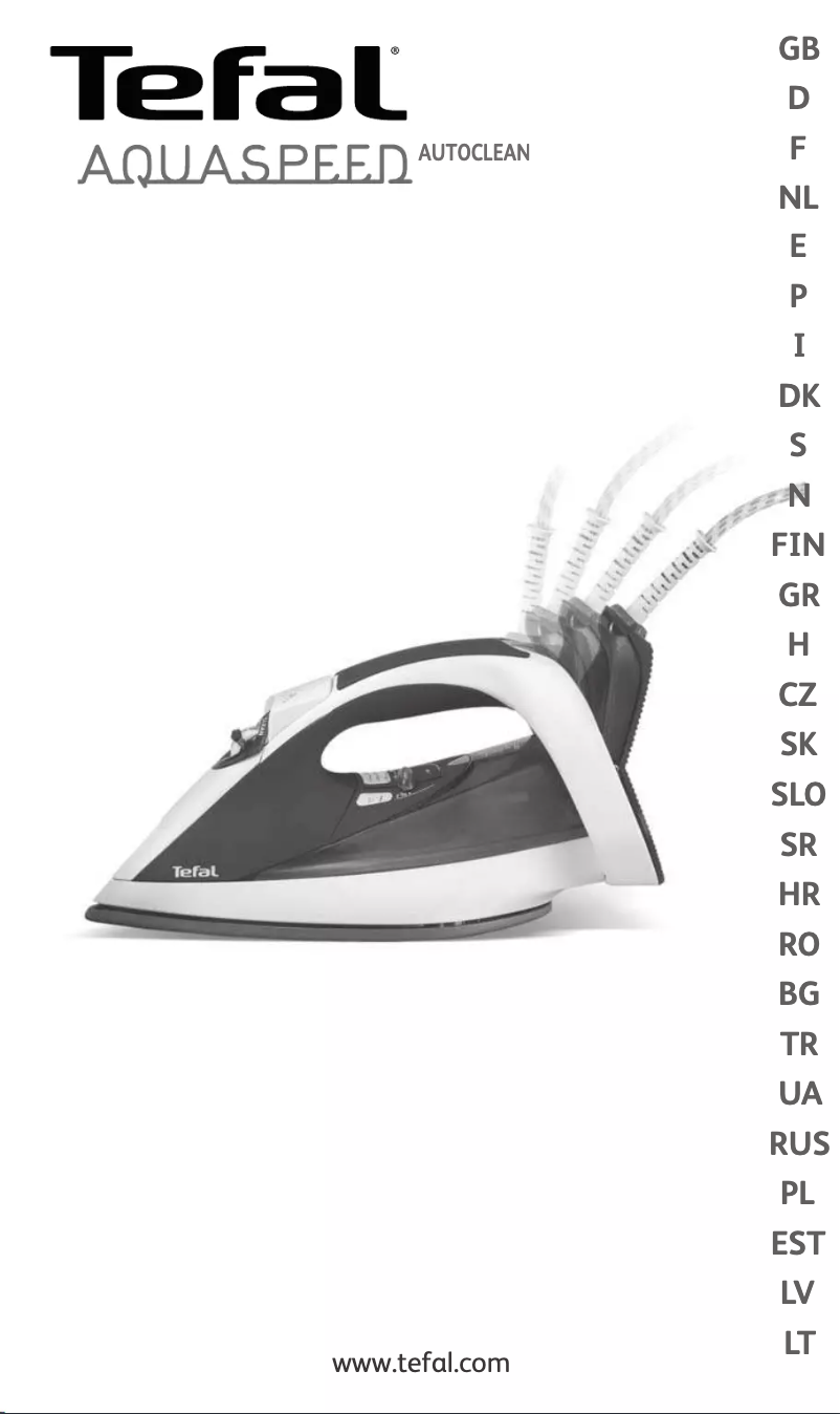 First page image of the manual for Aquaspeed FV5276E0