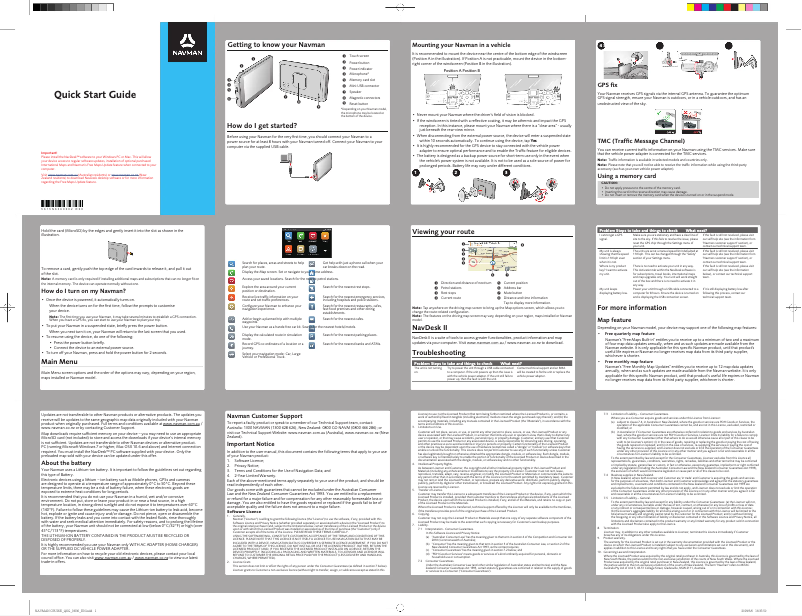 First page image of the manual for Cruise550MT