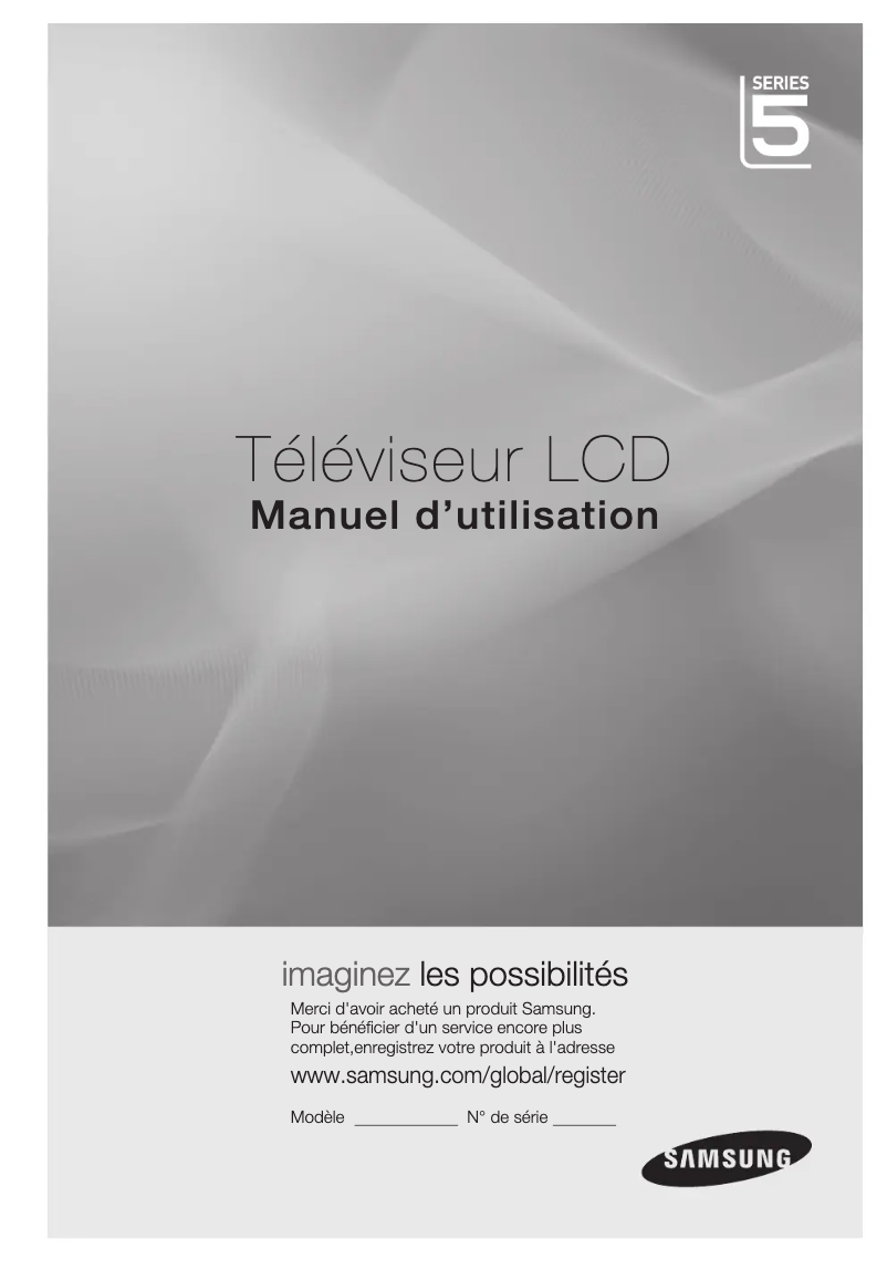 Page 1 of the manual User Manual Samsung LA46C530F1R