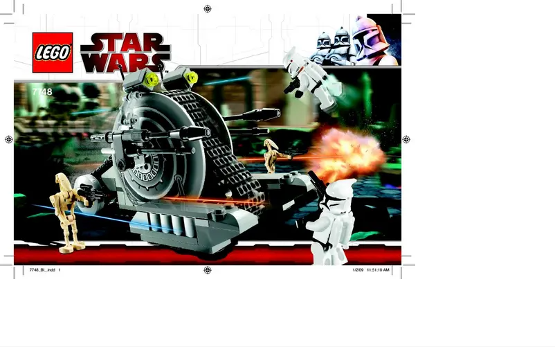 Page 1 of the manual User Manual Lego Star Wars 7748