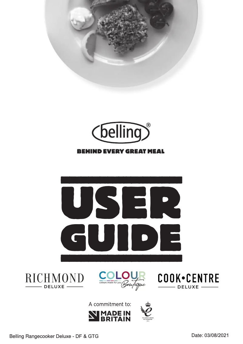 First page image of the manual for BCC900GTGB