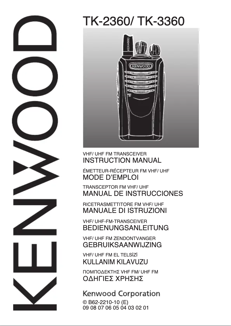 Page 1 of the manual User Manual Kenwood TK-2360