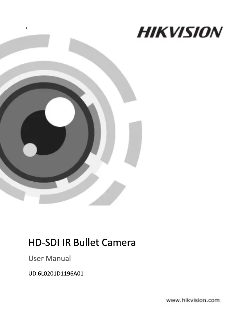 Page 1 of the manual User Manual Hikvision DS-2CC12D5S-IT5(3.6MM)