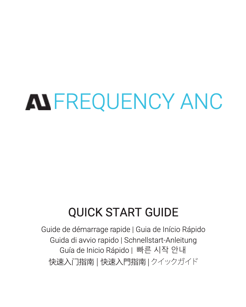 Page 1 of the manual User Manual Ausounds AU-Frequency ANC