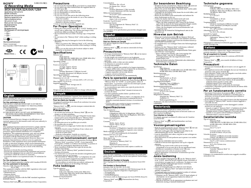 First page image of the manual for DCR-IP55